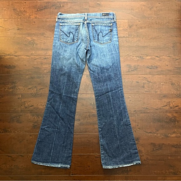 CITIZENS OF HUMANITY Denim Ingrid #002 Low Waist Flare Blue Jeans Size 28 - Picture 4 of 13